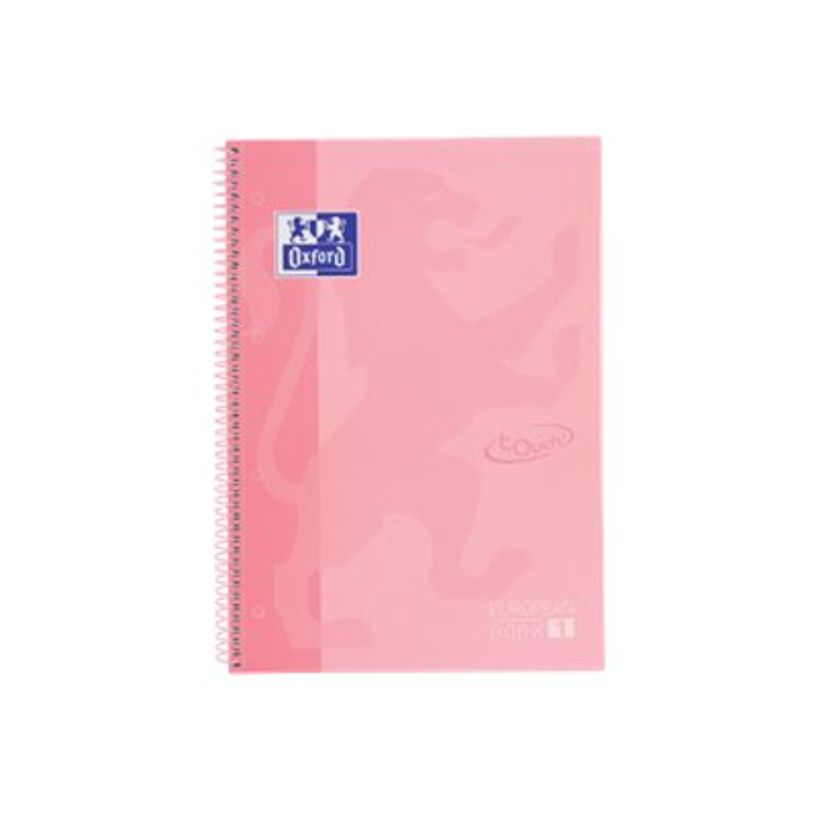8412771028190-Oxford Touch' - Cahier à spirale 24 x 32 cm - 160 pages - petits carreaux (5x5 mm) - rose pa-P_616522_1-0