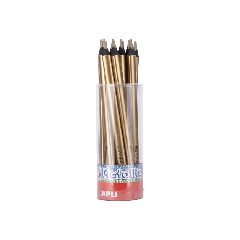 8410782175100-Apli Agipa - Crayon de couleur triangulaire Jumbo - or métallique-P_616948_1-0