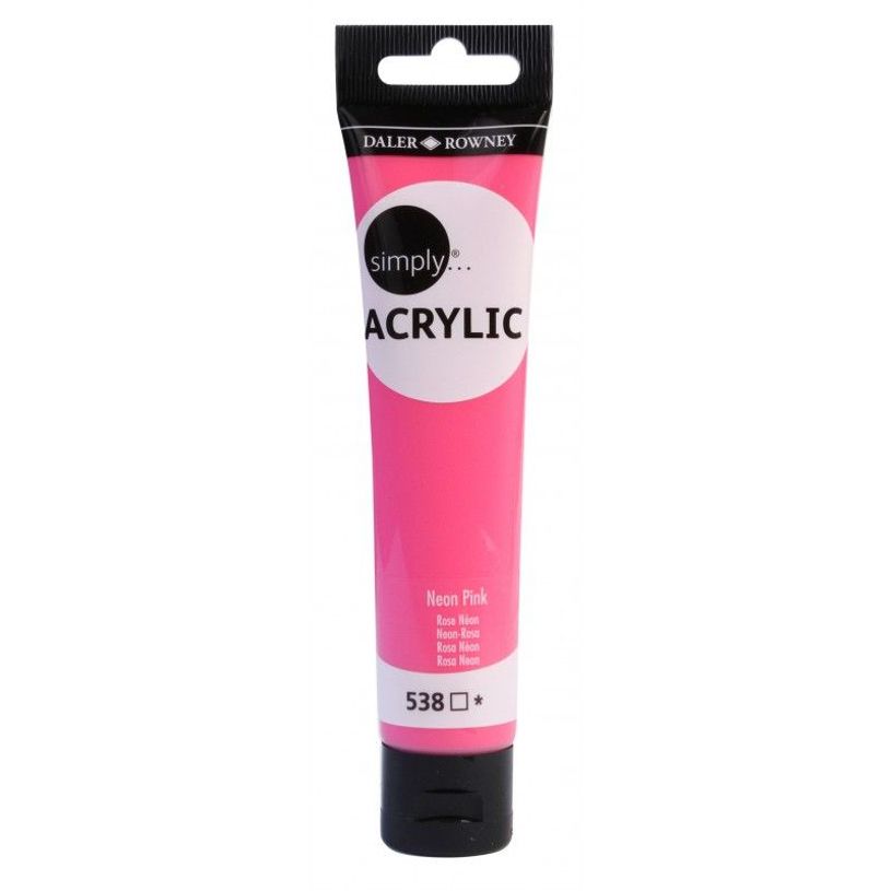 5011386109176-Simply - Peinture - acrylique à base d'eau - rose néon - semi-opaque - 75 ml-P_620046_1-0