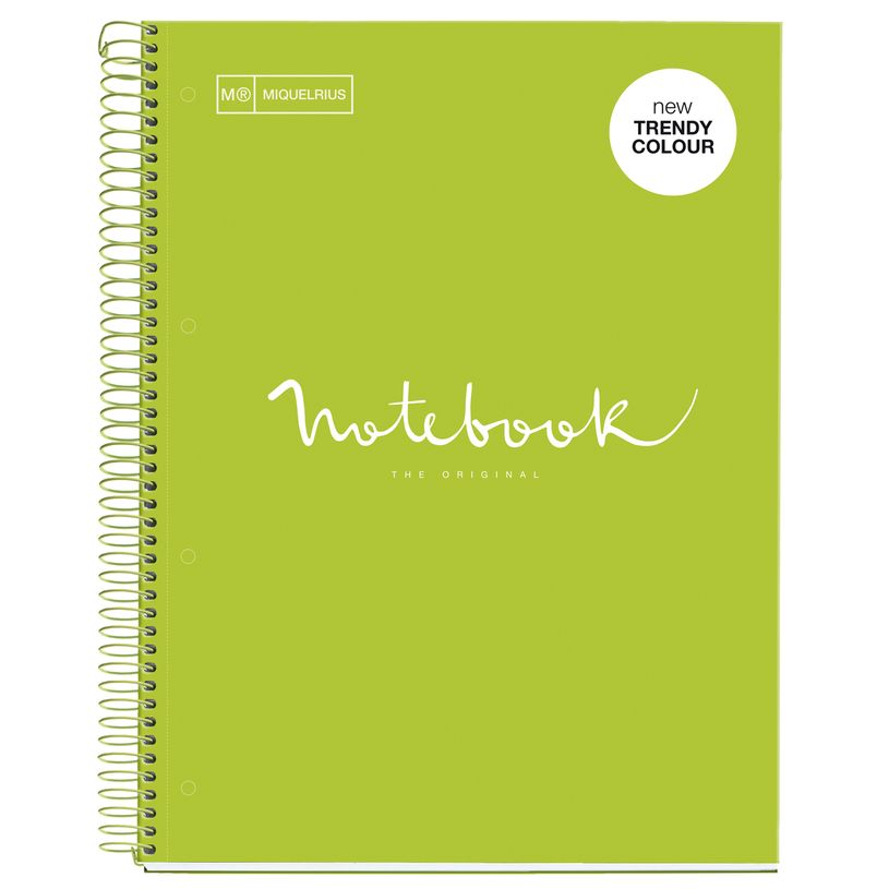 8422593460764-Notebook Emotions, couverture rigide, A4, quadrillage 5x5 mm, 80 feuilles de 1 couleur,Miquel-P_649515_1-0