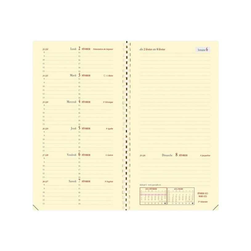 3371010193776-Agenda Italsept Club Différents coloris Semainier Quo Vadis -P_653006_2-4
