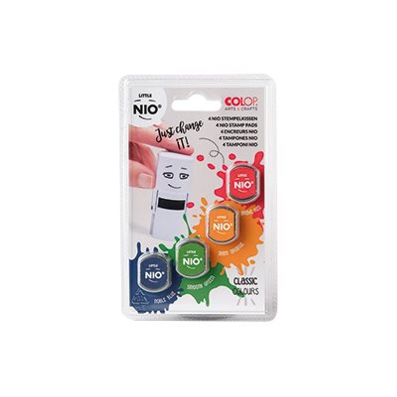5420078611093-Colop Little Nio - Lot de 4 encreurs pour tampon - Couleurs rouge, orange, vert et bleu-P_663048_1-0