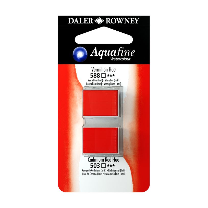 5011386117928-Daler-Rowney Aquafine - Ensemble de peinture - 2 parties - aquarelle - 2 couleurs - teinte vermillon, teinte roug-P_669643_1-0