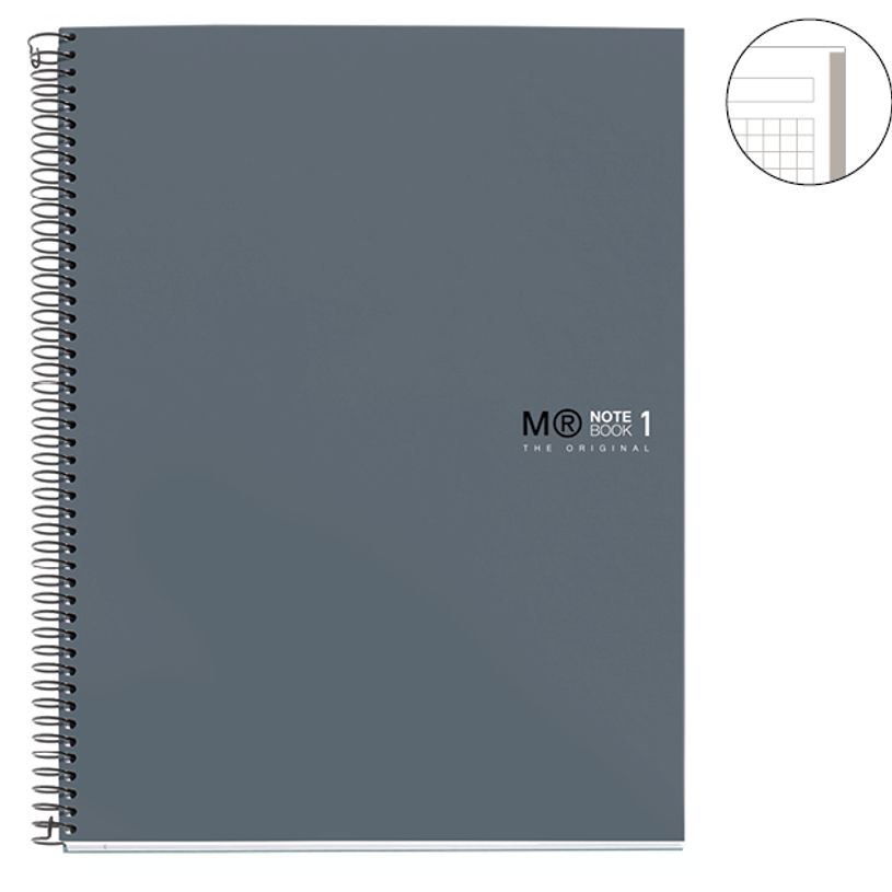 8422593499740-THE ORIGINAL NOTEBOOK, couverture rigide, A4, lignes horizontales, 80 feuilles de 1 couleur, -P_670837_2-1