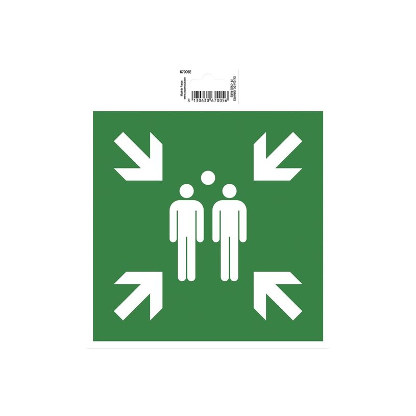 3130630670056-Exacompta - Pictogramme - point de rassemblement - 200 x 200 mm - vert-P_672301_2-0
