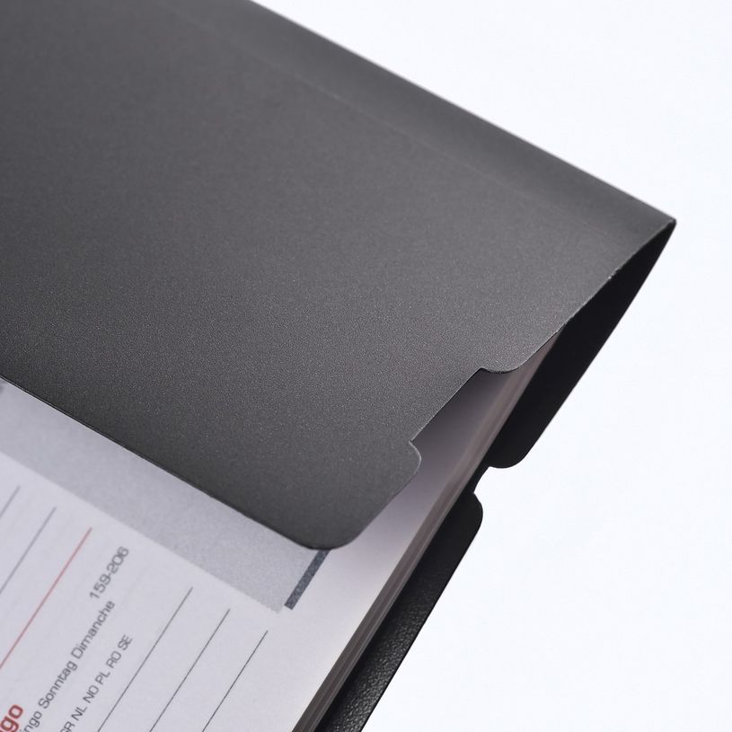 3147280191046-Agenda à élastique Office - 1 semaine sur 2 pages - 10 x 15 cm - gris/noir - Oxford-P_77031300_7-3