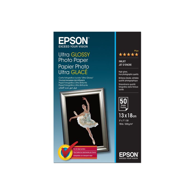 103438555576-Epson Ultra Glossy Photo Paper - papier photo - 50 feuille(s) - 130 x 180 mm-P_79000883_3-0