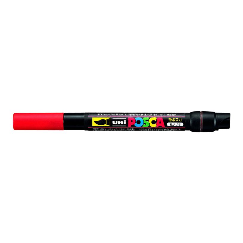 4902778559772-Posca - Feutre pinceau pointe souple - rouge-P_79136913_1-0