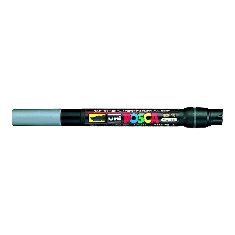 4902778665848-Posca - Feutre pinceau pointe souple - argent-P_79138603_1-0