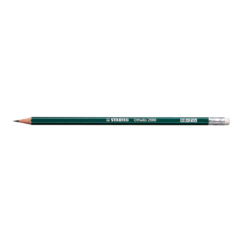 4006381172806-Stabilo Othello 2988 - Crayon - Graphite -  HB - Avec gomme-P_79138750_1-0
