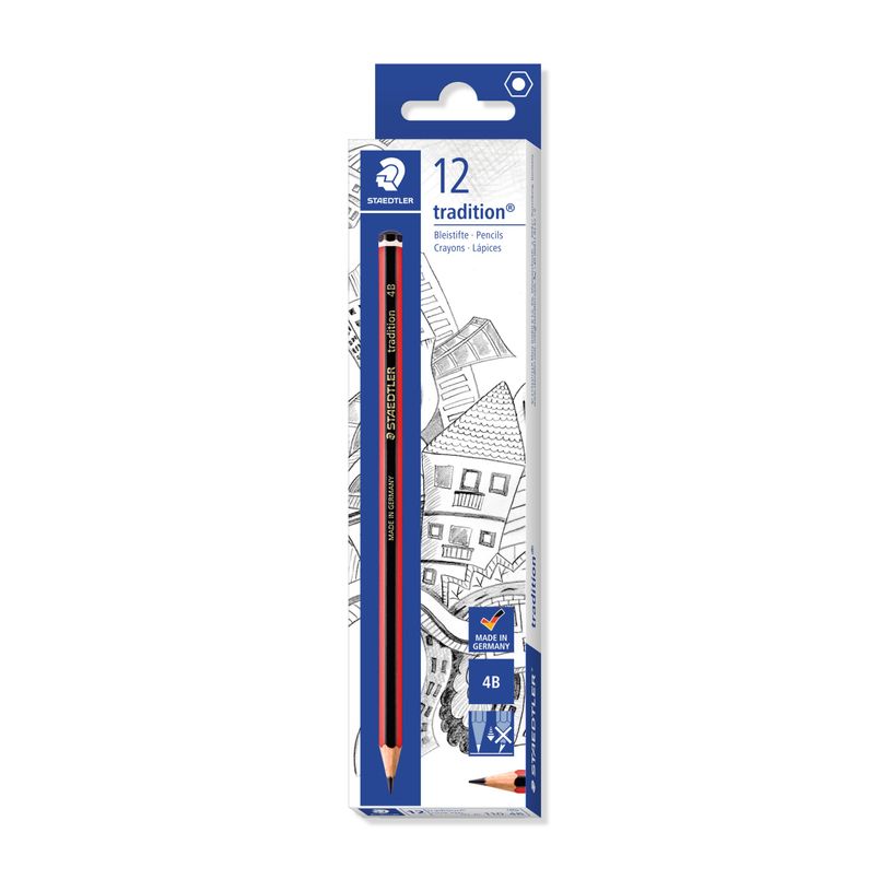 4007817104385-STAEDTLER Tradition - Crayon à papier - 4B - 2 mm-P_79139676_2-1