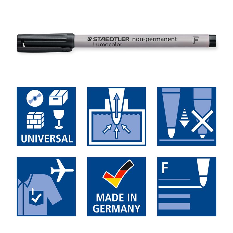 4007817304310-STAEDTLER LUMOCOLOR 316 - Marqueur non permanent - pointe fine - noir-P_79140327_6-5
