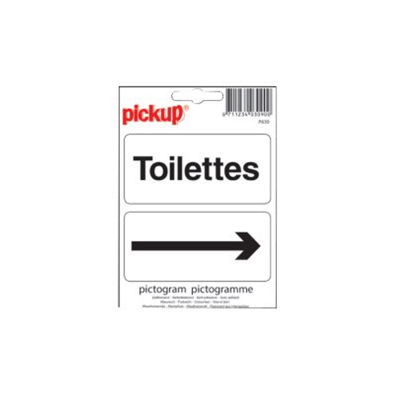 0400791422331-Pickup - Pictogramme - Toilettes + flèche - 100 x 100 mm-P_79142233_1-0