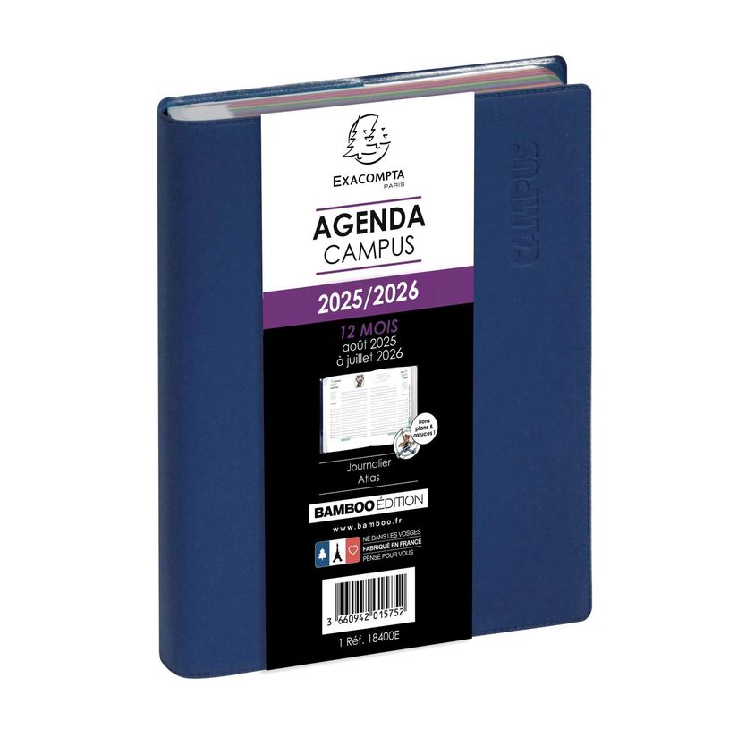 3660942015752-Agenda Campus - 1 jour par page - 12 x 17 cm - disponible dans différentes couleurs - Exac-P_79144283_3-1