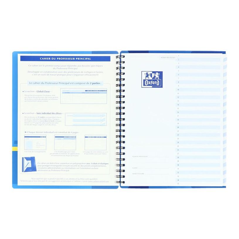 3020129917024-Oxford - Cahier du Professeur Principal (spiralé) - 24 x 31 cm - 156 pages-P_79144606_8-8
