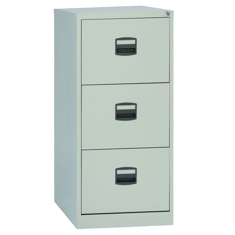 0000791450633-Classeur métallique monobloc professionnels - 3 tiroirs - H102 x L41 x P62 cm - gris clair-P_79145063_1-0
