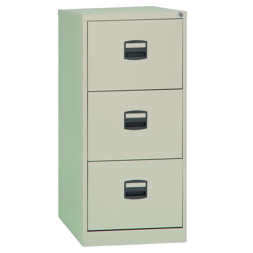 0000791450640-Classeur métallique monobloc professionnels - 3 tiroirs - H102 x L41 x P62 cm - beige-P_79145064_1-0