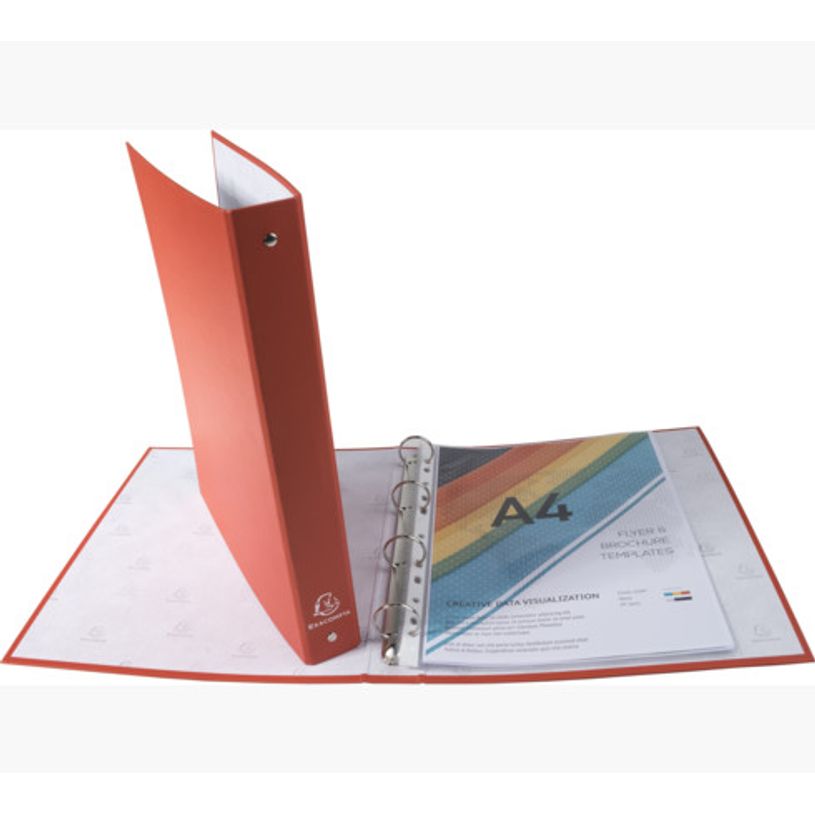 3130630513704-Exacompta - Classeur 4 anneaux - Dos 40 mm - A4 - pour 275 feuilles - disponible dans diff