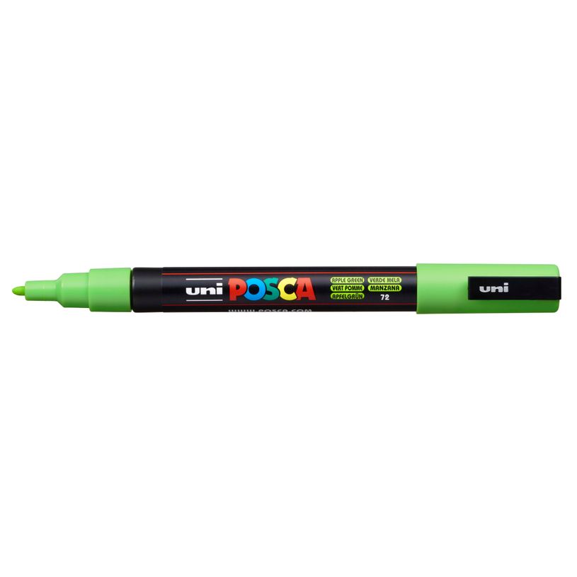 4902778036808-Posca - Marqueur peinture pointe fine - vert pomme--0