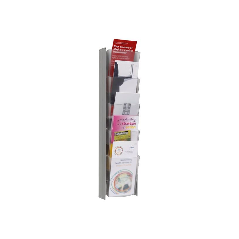 0400791507540-Alba - Présentoirs de documents - montable au mur - pour 1/3 A4 - gris, translucide-P_79150754_1-0