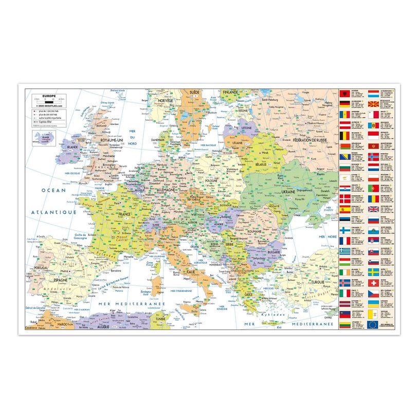 3371010263981-Quo Vadis Equology - Calendrier recyclé horizontal - 13 mois sur 1 face - carte de France -P_79151008_2-1