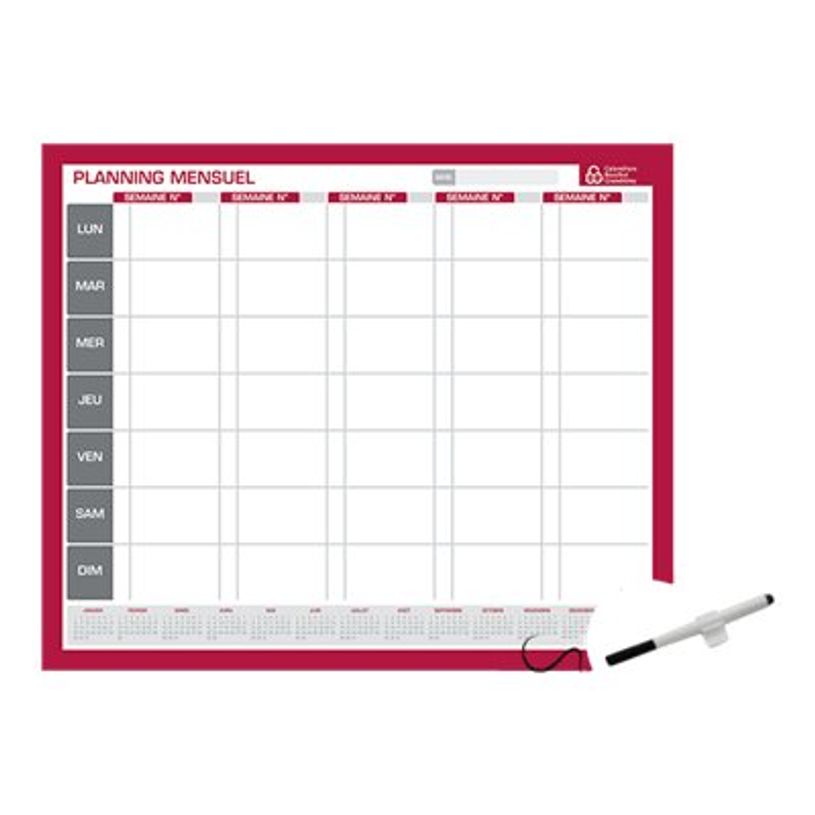 3592930004557-Bouchut - Planning perpétuel mensuel - 50 x 60 cm-P_79153245_1-0