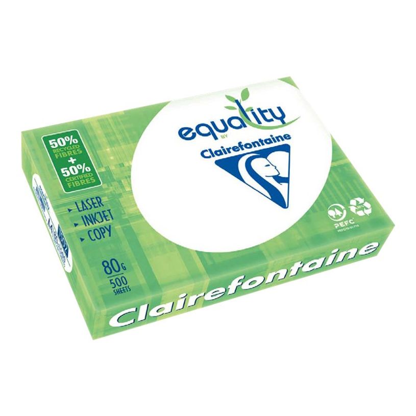 3329685150105-Clairefontaine Equality - Papier blanc - A3 (297 x 420 mm) - 80 g/m² - 50% recyclé - 2500 fe-P_79345997_1-0