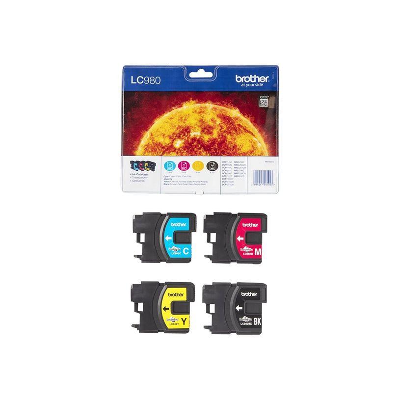 5014047561023-Brother LC980 - Pack de 4 - noir, cyan, magenta, jaune - cartouche d'encre originale-P_79347065_5-5