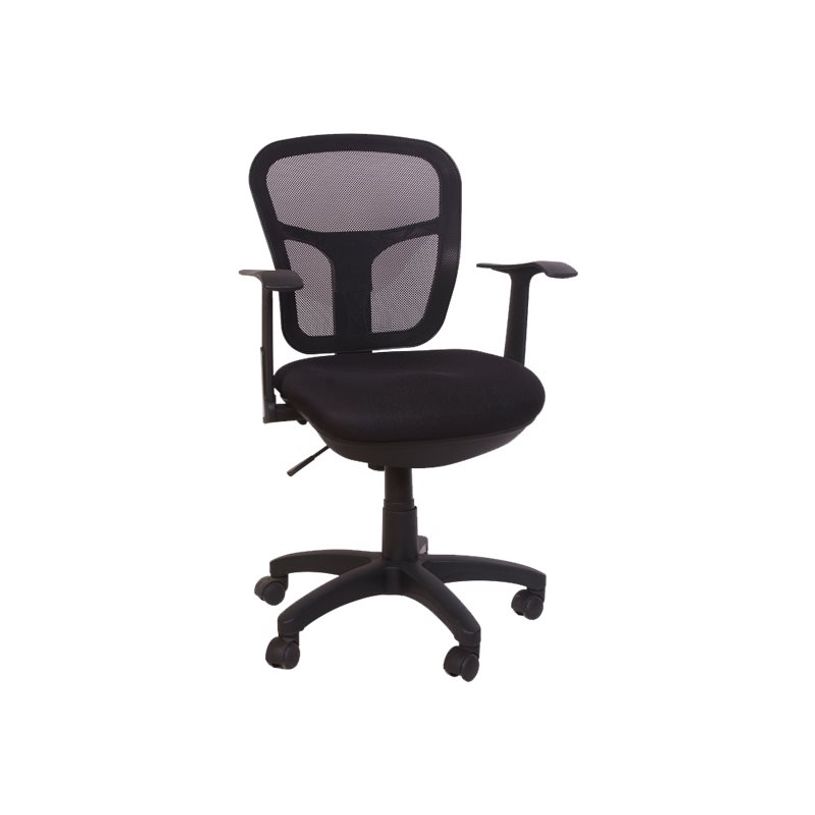 3760185020077-Fauteuil de bureau PHOENIX - accoudoirs fixes - noir-P_79350454_2-1