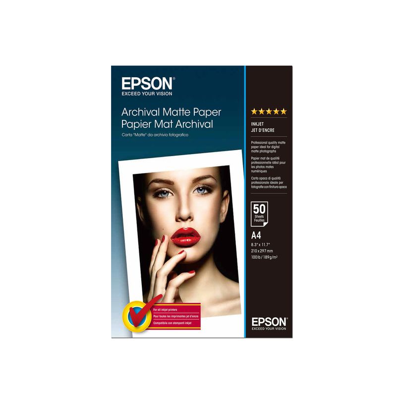 0010343830073-Epson - Papier photo mat - A4 - 192 g/m² - 50 feuilles-P_79350520_1-0