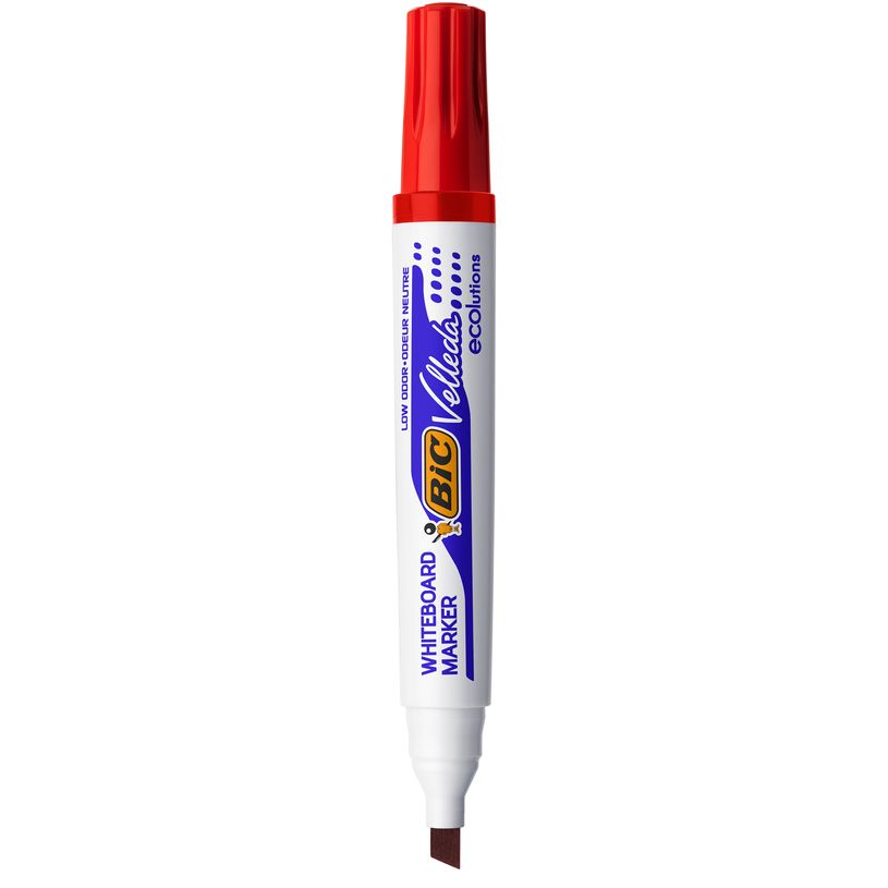 3086129999675-BIC VELLEDA 1751 - Marqueur effaçable - pointe biseau - rouge-P_79351107_1-0