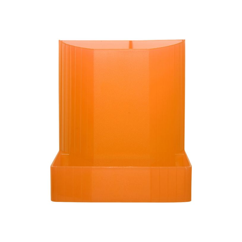 9002493098640-Exacompta Mini-Octo - Pot à crayons orange translucide-P_79351163_1-0