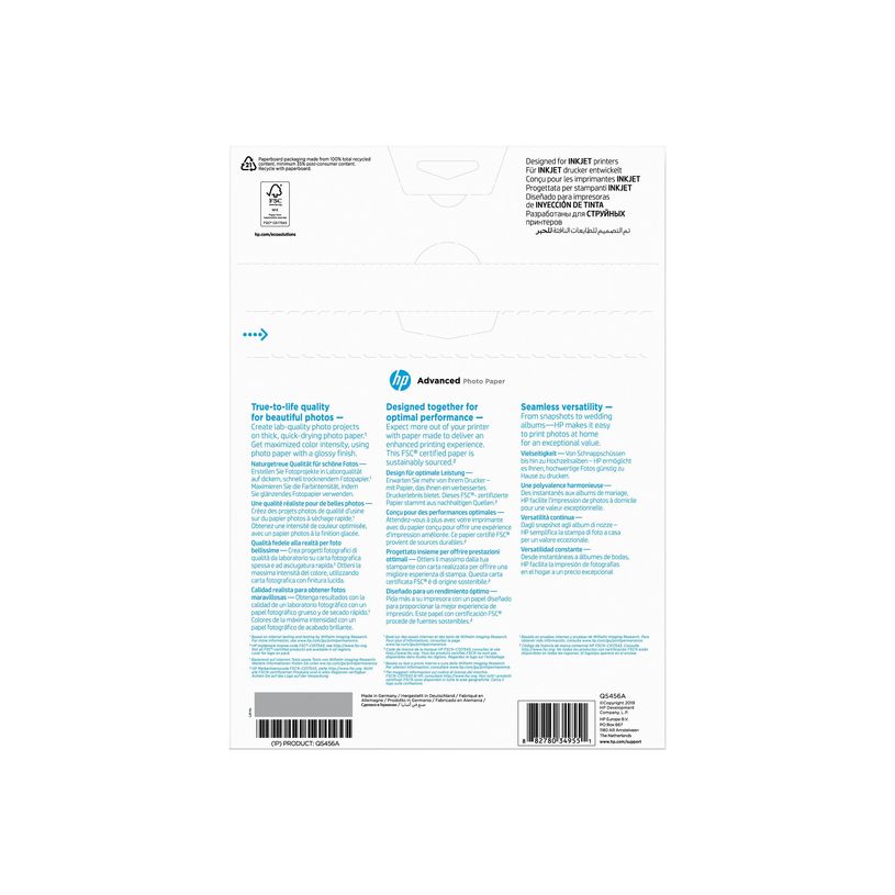 882780349551-HP - Papier photo brillant - A4 - 250 g/m² - 25 feuilles-P_79351410_3-2