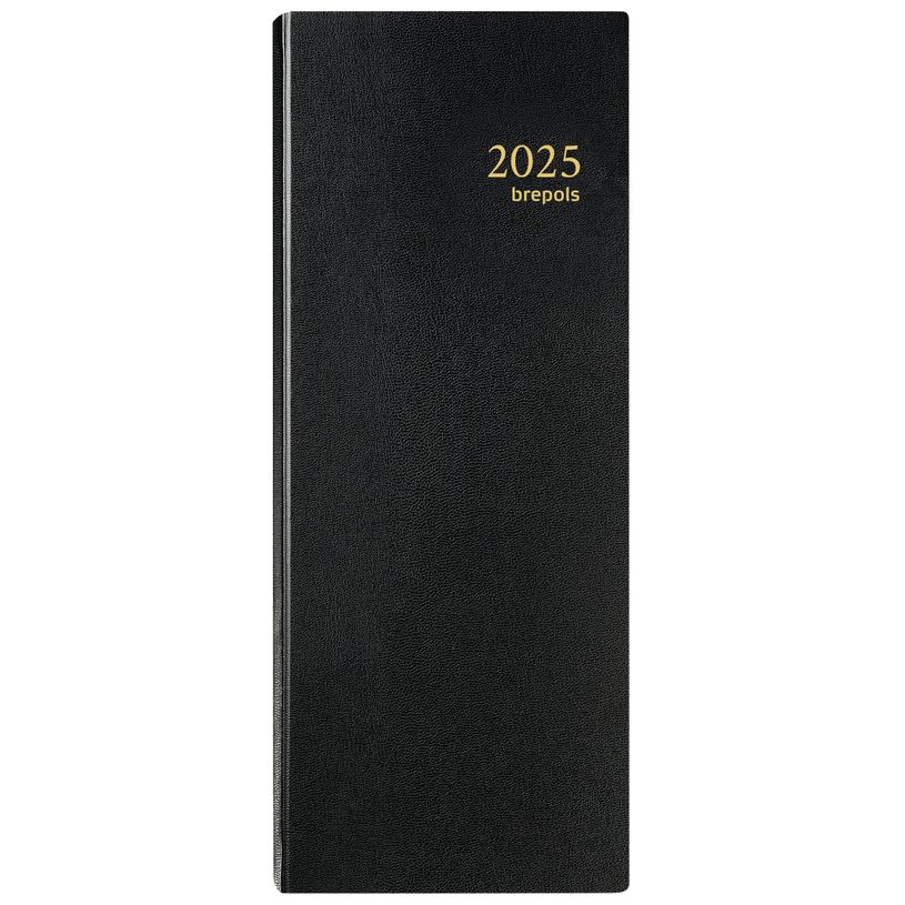 5412303101103-Agenda long Lima Jupiter B1 - 1 jour par page - 13 x 33 cm - noir - Brepols-P_79353440_1-0