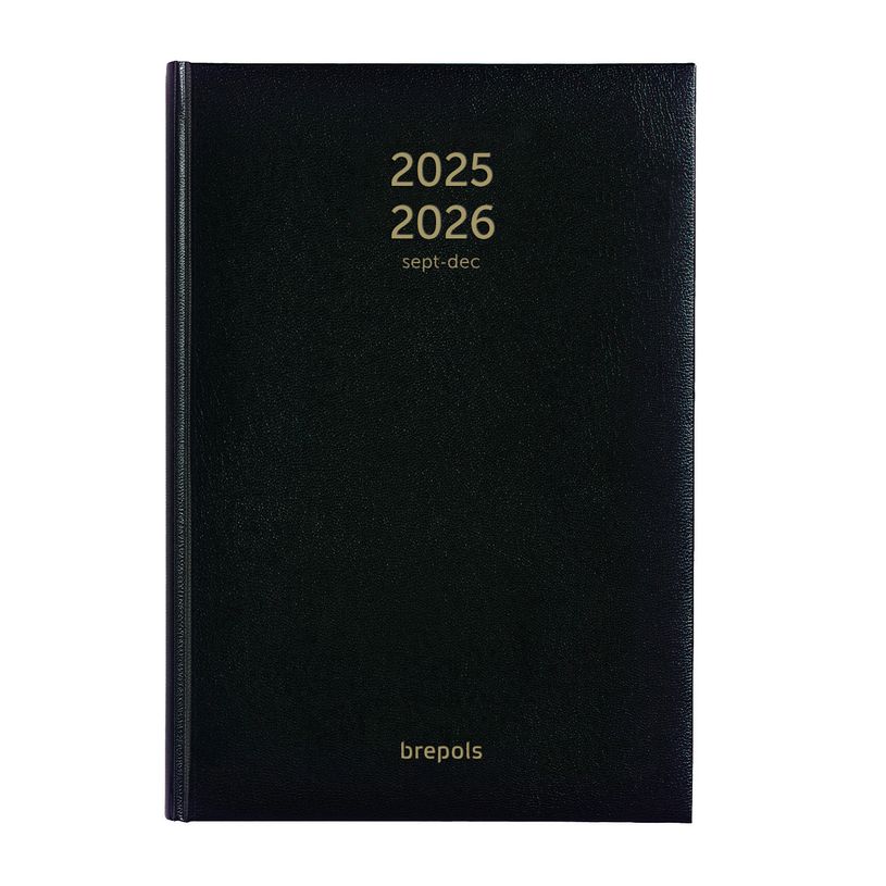 5412303005357-Agenda Bretime Lima 16 mois - 1 semaine sur 2 pages - 15 x 21 cm - noir - Brepols-P_79355779_1-0