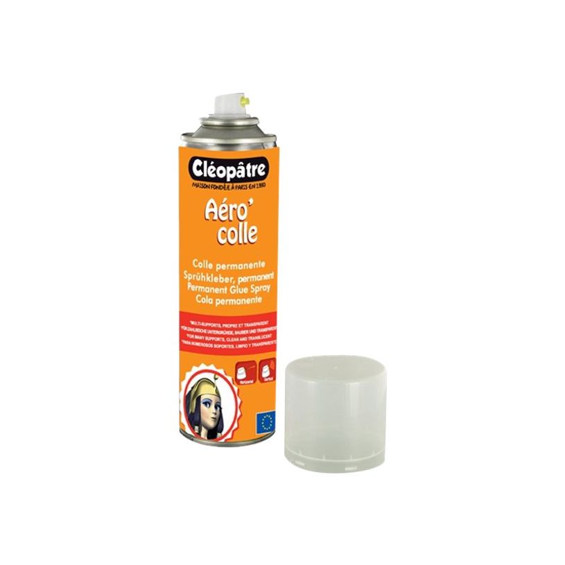 3134729102503-Cléopâtre Aéro'colle - Bombe de colle aérosol - 250 ml - Permanent-P_79360048_2-1