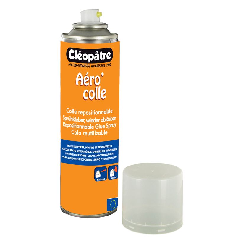3134729112502-Cléopâtre Aéro'colle - Bombe de colle aérosol - 250 ml - Repositionnable-P_79360049_2-1