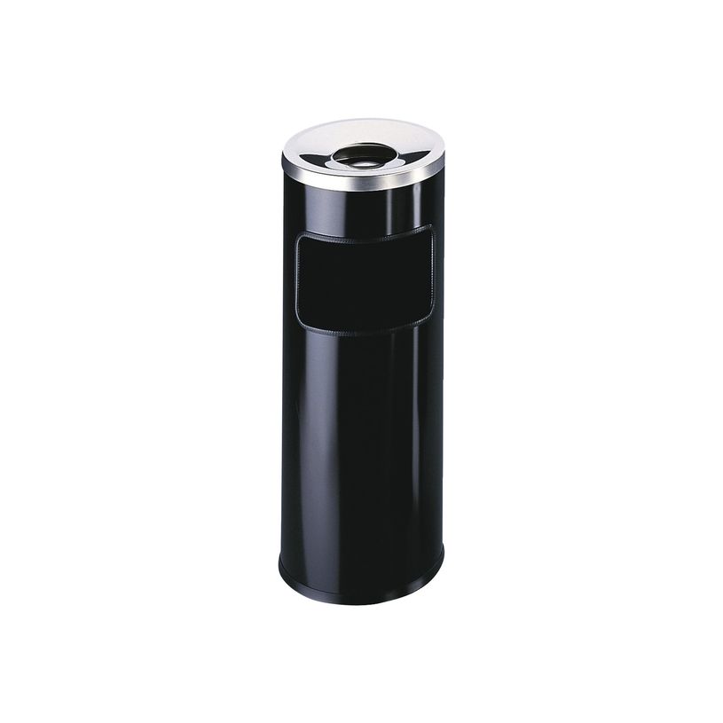 8710968251612-Durable - Corbeille à papier 17L + cendrier avec étouffoir - noir-P_79360913_1-0