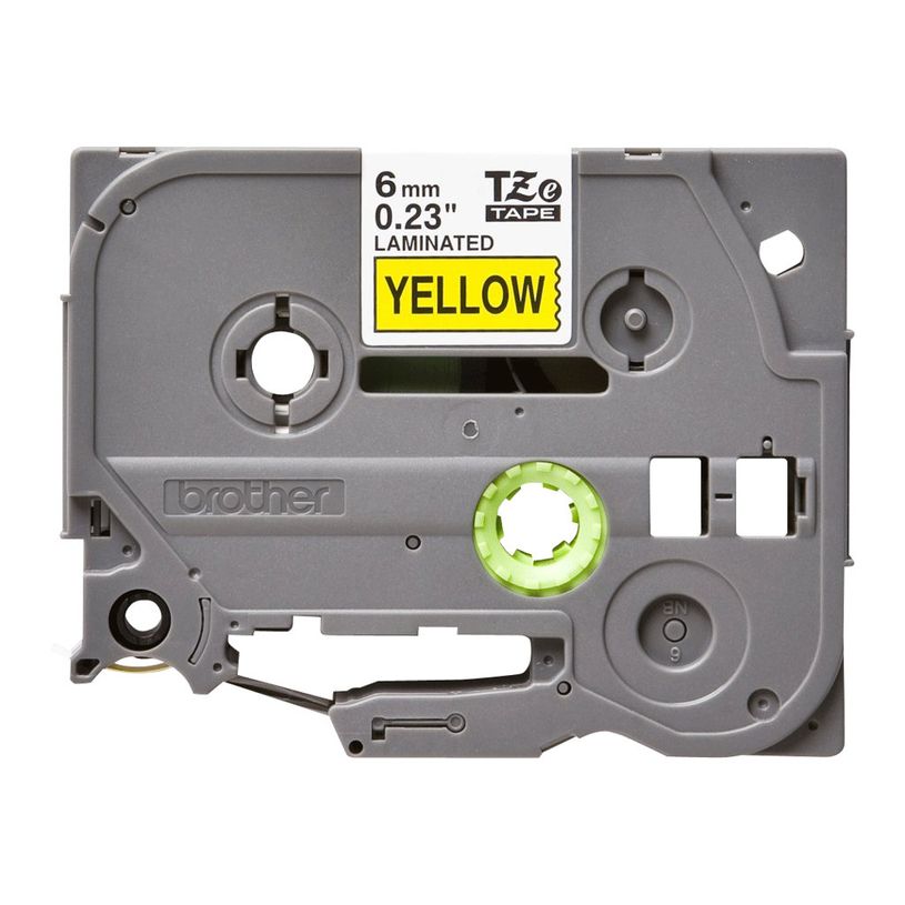 4977766686624-Brother TZe611 - Ruban d'étiquettes auto-adhésives - 1 rouleau (6 mm x 8 m) - fond jaune -P_79360932_5-1