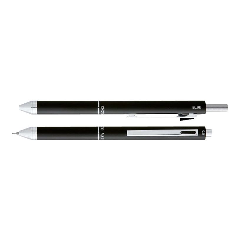 3219918653155-Enzo Varini - Stylo à bille 4 en 1 (3 couleurs et porte-mines) noir mat-P_79361400_1-0