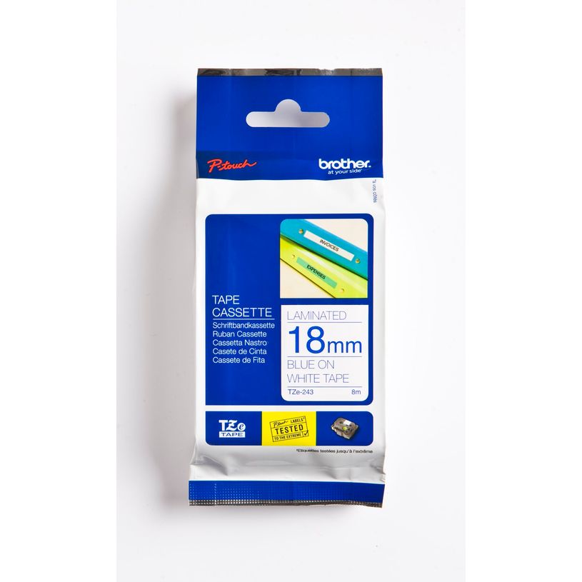 4977766052016-Brother TZe243 - Ruban d'étiquettes auto-adhésives - 1 rouleau (18 mm x 8 m) - fond blanc-P_79362069_5-0