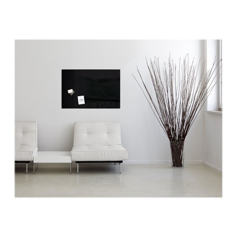 4004360887642-Sigel Artverum - Tableau magnétique en verre - 100 x 65 cm - noir-P_79362250_4-3