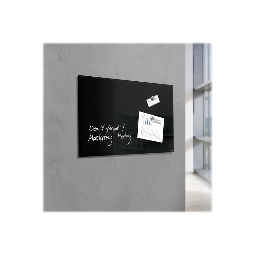 4004360887642-Sigel Artverum - Tableau magnétique en verre - 100 x 65 cm - noir-P_79362250_6-5