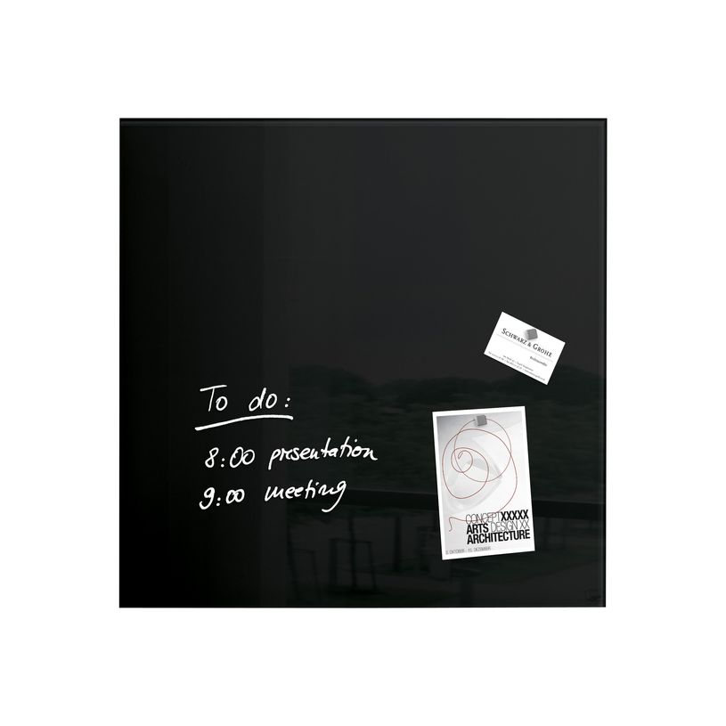 4004360887741-Sigel Artverum - Tableau magnétique en verre - 48 x 48 cm - noir-P_79362260_1-0