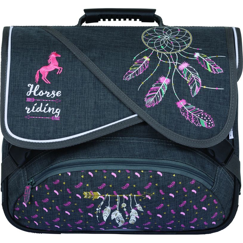 3664447100173-Cartable Cheval 38 cm - 2 compartiments - Oberthur-P_79363505_5-4