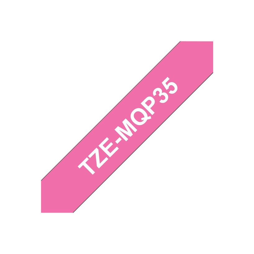 4977766698641-Brother TZeMQP35 - Ruban d'étiquettes auto-adhésives - 1 rouleau (12 mm x 5 m) - fond ros-P_79363675_3-0