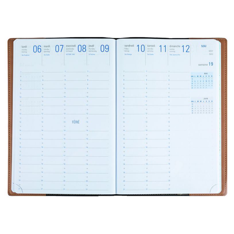 3108728256000-Agenda Dayton 25 - 1 semaine sur 2 pages - disponible dans différentes couleurs - Oberthur-P_79363901_9-7