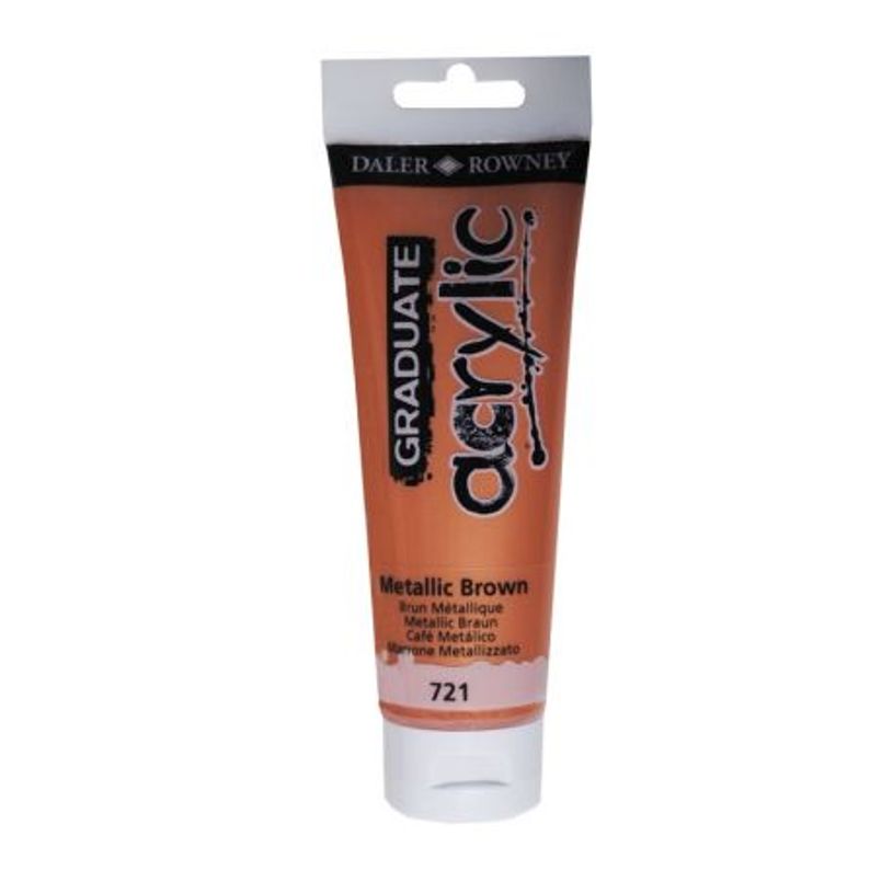 5011386077604-Daler-Rowney Graduate 537 - Peinture acrylique - 120 ml - brun métallique-P_79365402_2-0