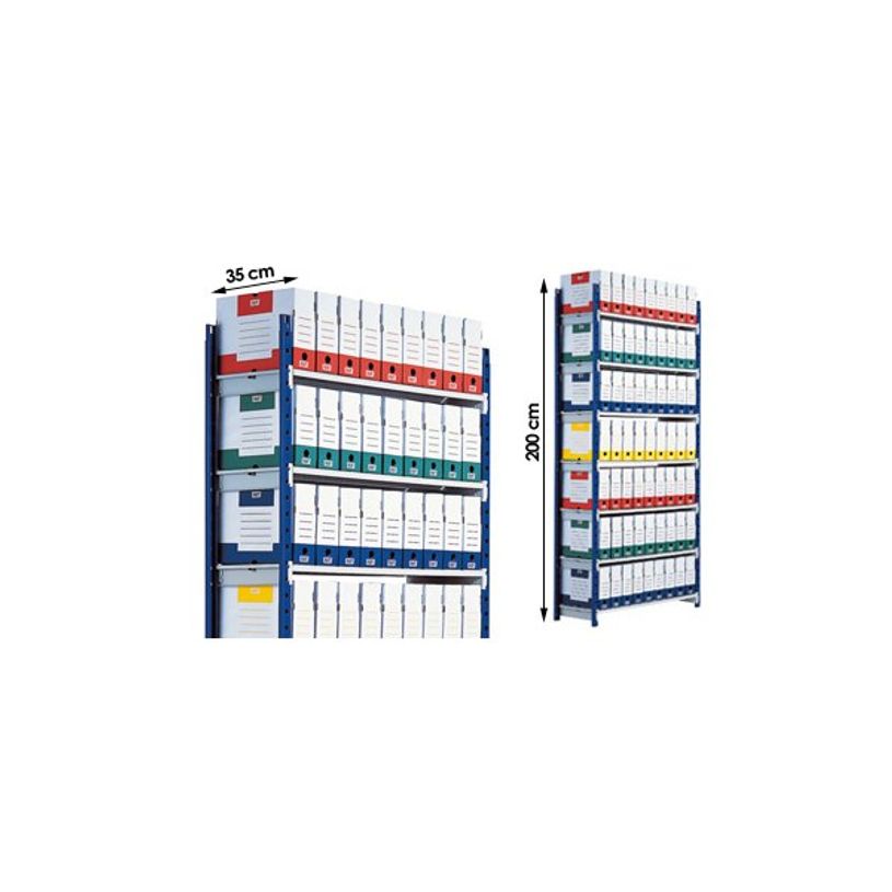 3660141140286-Paperflow Rang'Eco - Rack à étagère - élément suivant - 100 x 200 x 34 cm-P_79365924_4-3