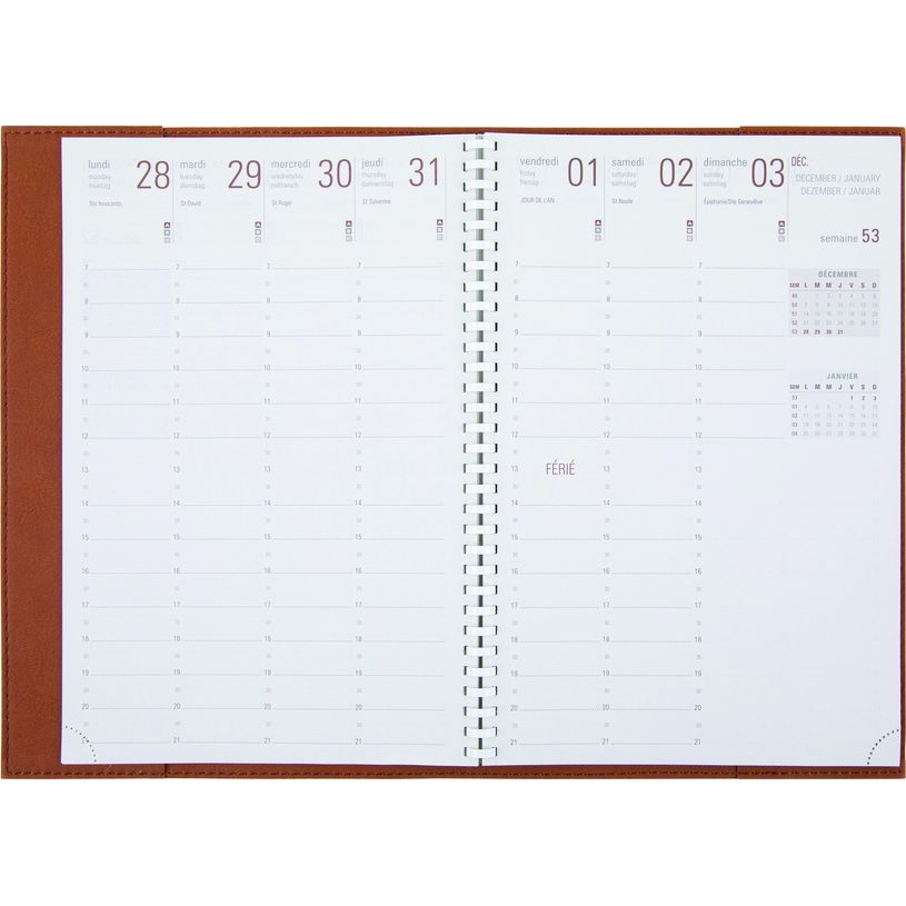 3108728254822-Agenda à spirale Biofriendly - 1 semaine sur 2 pages - 17 x 24,5 cm - disponible dans diff-P_79368482_5-3